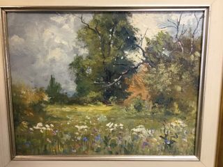 Rare 1945 Ira Deen Plein Air Pennsylvania Impressionist Landscape Oil Painting