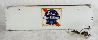 Vintage Pabst Blue Ribbon Beer Good Old Time Flavor Light Up Bar Beer Sign 10