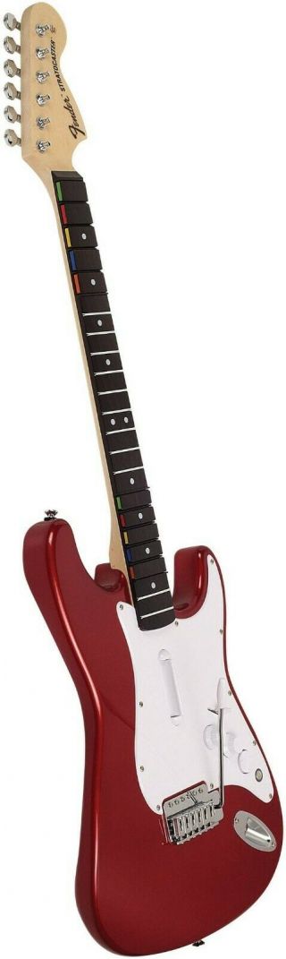 Rock Band Fender Wooden Stratocaster Guitar Xbox 360 RARE Collectible 12