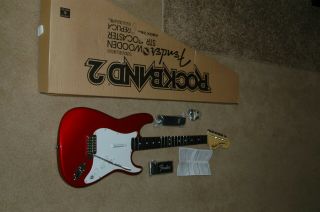 Rock Band Fender Wooden Stratocaster Guitar Xbox 360 RARE Collectible 2
