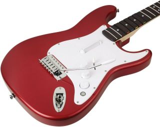 Rock Band Fender Wooden Stratocaster Guitar Xbox 360 RARE Collectible 8