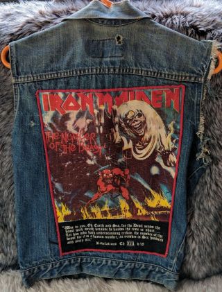 Iron Maiden Vest Back Patch Levi 