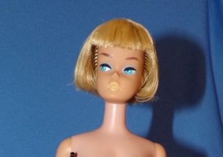 Vintage Barbie American Girl Doll Blond Hair Butterscotch Lips Face