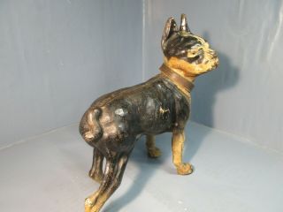 Vintage Cast Iron Hubley Boston Terrier Dog Doorstop All 2