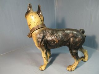 Vintage Cast Iron Hubley Boston Terrier Dog Doorstop All 4