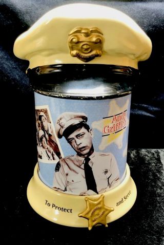 Vintage Andy Griffith Barney Fife Mayberry Cookie Jar Rare Treat Hard To Find