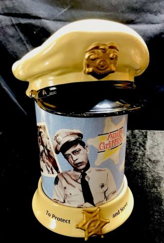 Vintage Andy Griffith Barney Fife mayberry cookie jar Rare Treat Hard To Find 2