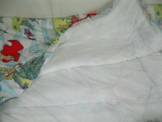 Vintage Disney Twin Size Little Mermaid Ariel Comforter Bedspread Bedding 1989 2