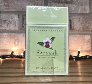 Crabtree & Evelyn Sarawak Perfume 3.  4 Oz Eau De Toilette 100 Ml Vintage Rare