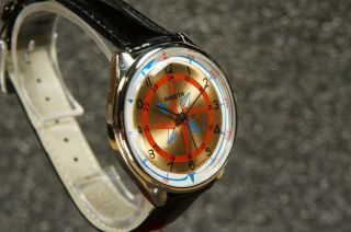 Vintage Mechanical Watch Raketa Compass Wind Rose USSR Soviet Watch S/n782 4