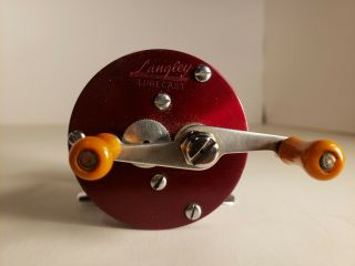 Vintage LANGLEY LURECAST Model 330 KC Fishing Reel in. 2