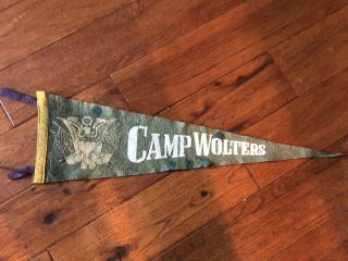 Wwii Us Army Camp Wolters Pennant,  25 1/2” Length