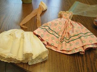 Htf 1950s Lovely Day Dress For 21 " Vintage Madame Alexander Cissy Doll W Stain