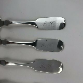 Antique Sigler Bros.  Sterling Silver Spoon Set of Four 83 grams 925 5