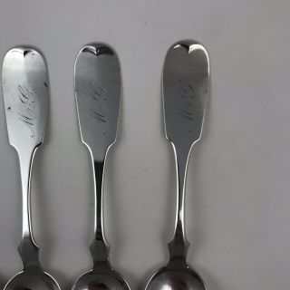 Antique Sigler Bros.  Sterling Silver Spoon Set of Four 83 grams 925 6