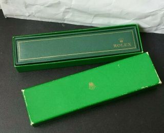 Rolex Vintage Lady Green Leather Watch Box,  Outer Box.  1960s