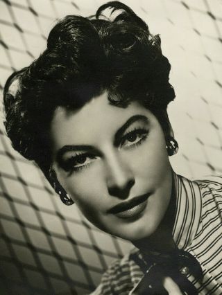 Hollywood Regency Glamour Girl Ava Gardner Vintage 1950s Large Format Photograph 3