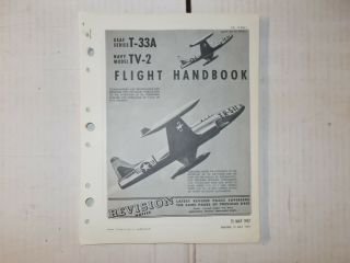 Lockheed T - 33a Tv - 2 Flight Handbook Revisions