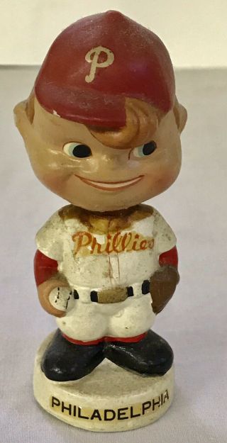 Vintage 1960’s Baseball Nodder Bobble Head Philadelphia Phillies