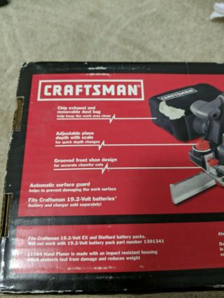 Rare,  Craftsman C3 Cordless 19.  2 Volt Hand Planer 4