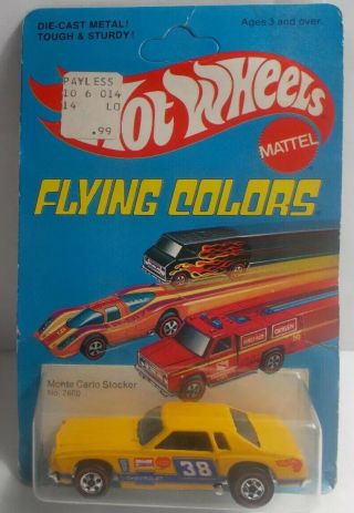 Hot Wheels Monte Carlo Stocker,  Flying Colors 1976,  Rare,  Vhtf,  7660,  Redline