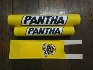 Pantha Yellow Padset Bmx Oldschool Vintage Rare