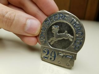 Vintage John Deere Tractor Factory Employee Badge Pin