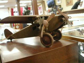 Vintage Steelcraft metal Tri Motor Army Scout large model Plane NX110 1930s. 2