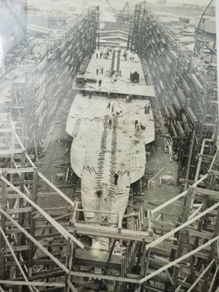 WWII Richmond Shipyard Military Liberty Ship Mc Hull No 1119 April 1943 8 x 11 2