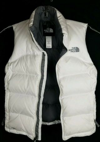 The North Face Vintage White 700 Down Puffer Vest Mens Small S Vtg