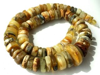 Natural Vintage Amber Beads Antique Baltic Old Necklace 98 Gr