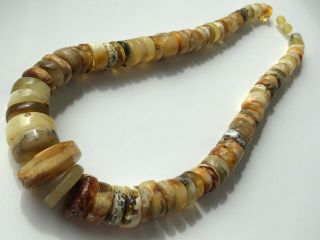 Natural Vintage Amber Beads Antique Baltic Old Necklace 98 gr 2