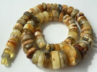Natural Vintage Amber Beads Antique Baltic Old Necklace 98 gr 4