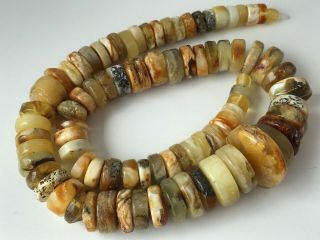 Natural Vintage Amber Beads Antique Baltic Old Necklace 98 gr 7