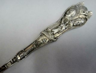 Large Antique Sterling Silver Souvenir Spoon,  Lewis & Clark Expo.  St.  Louis,  1905 2
