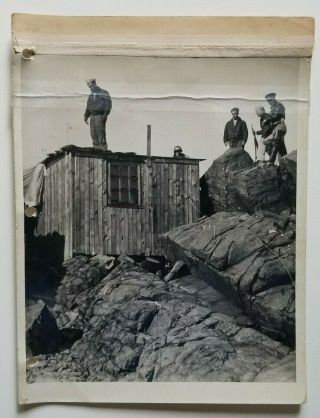 Wwii Official Coast Guard Photo Captured Nazi Weather Station In Greenland