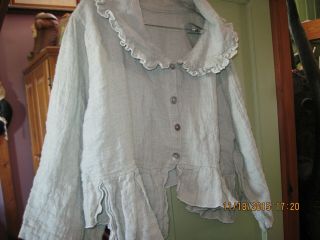 Magnolia Pearl Vintage Linen Jacket / Top,  Worn Only A Couple Of Times.