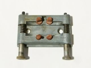 Vintage Rolex Oyster Case Holder Bench Vice - Universal Tool Modele Depose Swiss