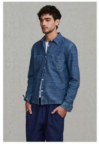 Bnwt Levis Made & Crafted Indigo Overshirt Japanese Denim Japan Vintage Clothing