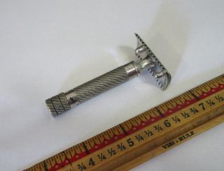 Vintage 1917 Antique Gillette Double Edge Comb Safety Shaving Razor 1904 Patent