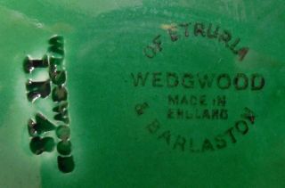 Wedgwood Vintage Majolica Green Cabbage Leaf Six (6) 8 