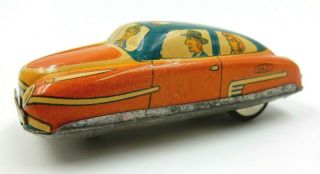 VINTAGE SET OF 3 TIN FRICTION TOY CARS FROM HAJI JAPAN GAS TRUCK & 2 TIN CARS 3