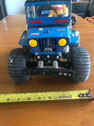 Vintage 1982 Tamiya 1/10 RC Wild Willy M38 Jeep Kyosho 3