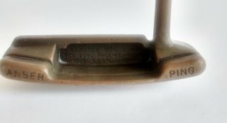 Karsten Ping Anser Putter Los Caballeros - Steel Shaft Lh - 35 " D207227 Vintage