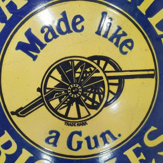 ROYAL ENFIELD BICYCLES VINTAGE PORCELAIN SIGN 24 INCHES ROUND 4