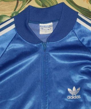Mens Vtg Adidas Atp Keyrolan Royal Blue Track Jacket Large L