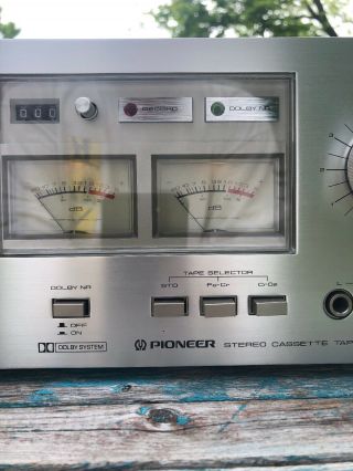 Vintage Pioneer CT - F500 Stereo Cassette Tape Deck Player/Recorder 7