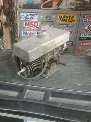 Vintage go cart 2 cycle motor.  Power products corporation Grafton Wis. 4