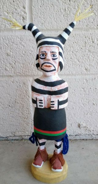 Vintage Hopi Tewa Clown Kachina By Leroy Pooley 6