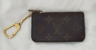 Louis Vuitton Vintage Authentic Monogram Pochette Cles Wallet Coin Purse